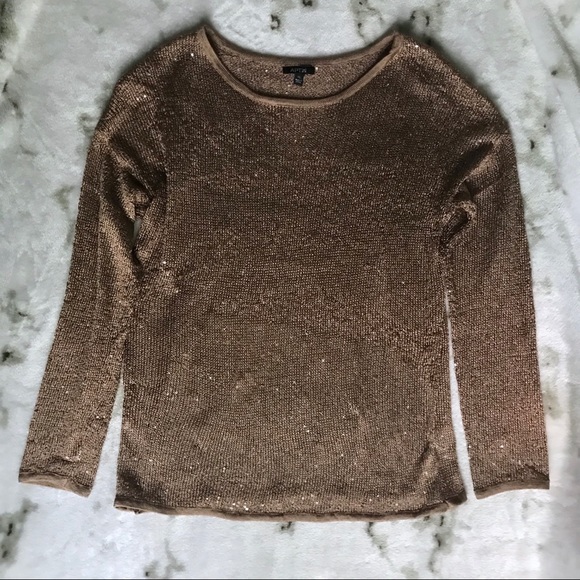 2/$35 Apt. 9 Bronze Sequin Top - Picture 2 of 5